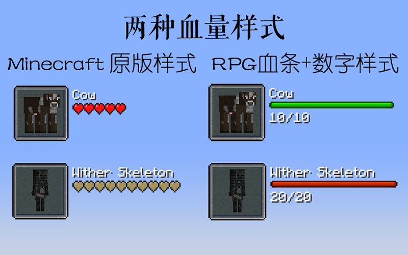 伤害显示 Torohealth Damage Indicators Mod Minecraft中文下载站